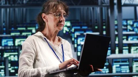Admin doing regular server upgrades Stock Photos