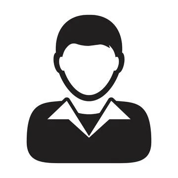 Admin icon vector male user person profile avatar symbol for business Stockillustratie