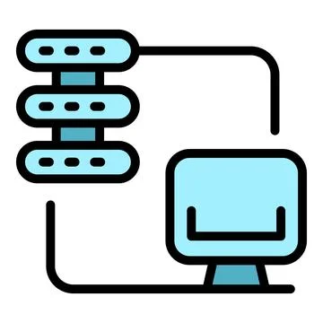 Admin internet icon vector flat Stockillustratie