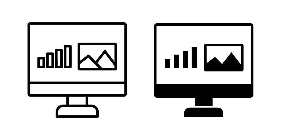 Admin panel icon set. Vector EPS 10 Stock Illustration