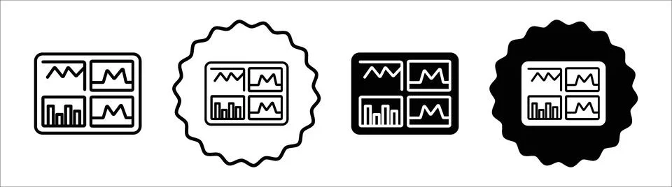 Admin panel icon symbol set collection. Admin panel simple vector sign bundle Stock Illustration