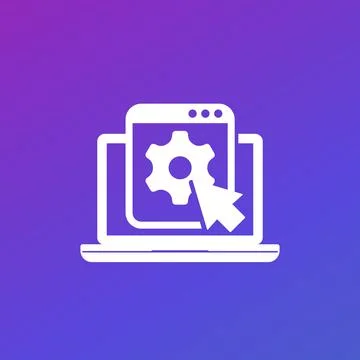 Admin panel vector icon for web Stockillustratie
