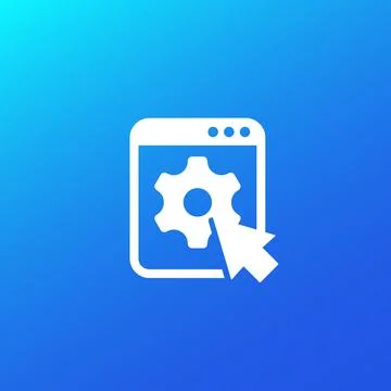Admin panel of website vector icon Stock Illustration