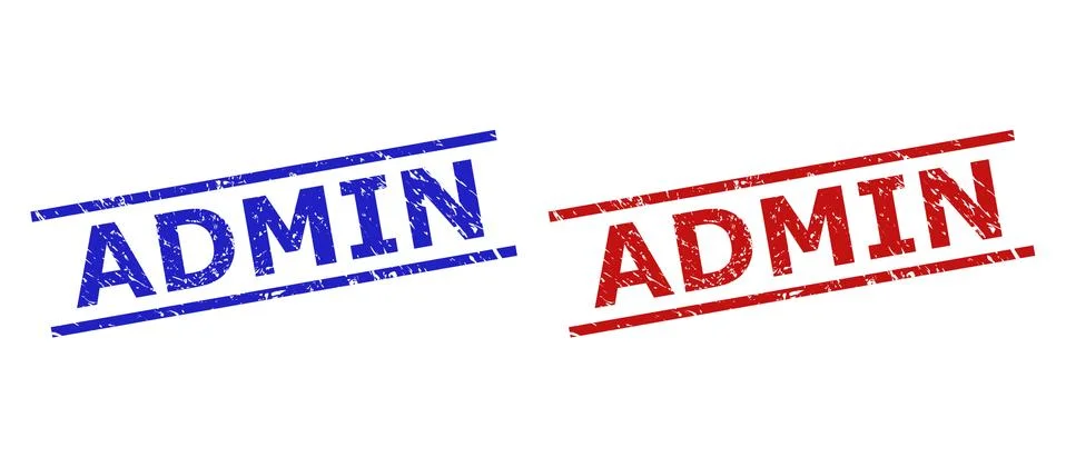 ADMIN Watermarks with Unclean Surface and Parallel Lines Illustrazione stock
