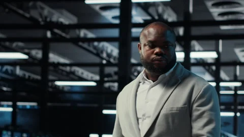 Admin working in high tech server hub Stock Footage 311833237