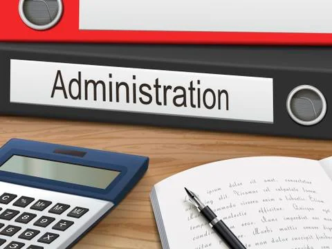 Administration on binders Stock Illustration