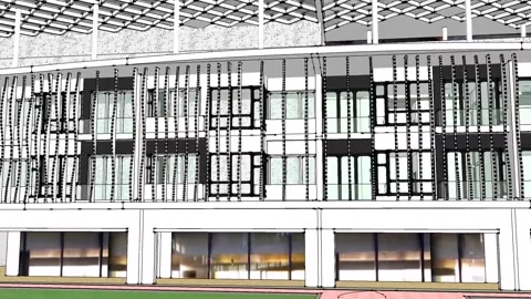 Administration complex. Stock Footage 252051770