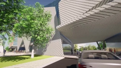 Administration Complex.#03 Stock Footage 251842285