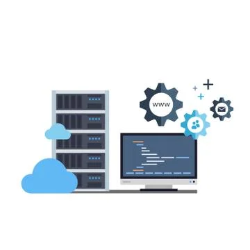 Administration of Hosting Services イラスト素材