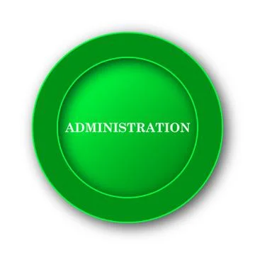 Administration icon. Internet button on white background.. Stock Illustration