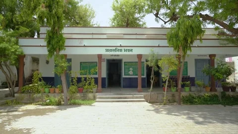 Administrative Building in Senior School Stock Footage 324910445