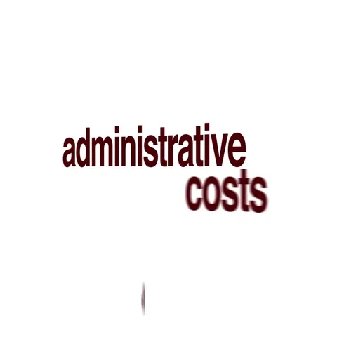 Administrative costs animated word cloud. Stock Footage 69557845
