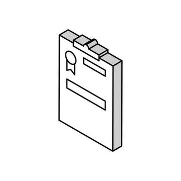Administrative report isometric icon vector illustration Stock Illustration