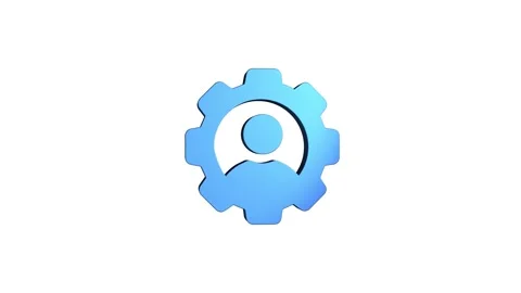 Administrator 3D rendering rotating gear mechanism wheel for teamwork succe.. Video stock 313465635