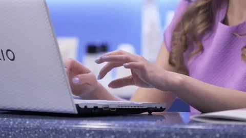 Administrator of spa work on notebook Stock Footage 74054143