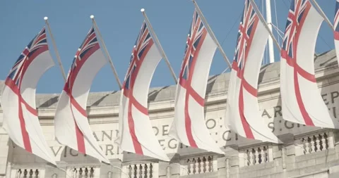 Admiralty Arch Flags Stock Footage 235794542