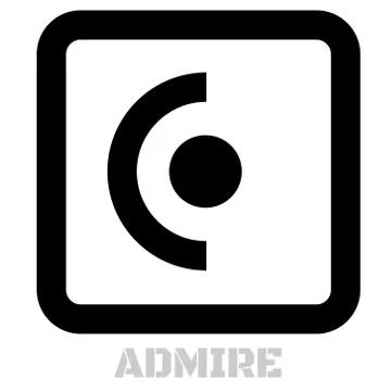Admire concept icon on white Stock Illustration