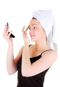 Admire your nice eyebrows Stock Photos