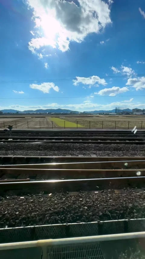 Admiring Kochi's splendor while riding the local train Stock Footage 279024985