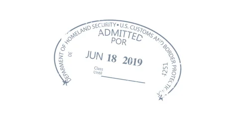 Admission stamp from U.S Stock Footage 332430041