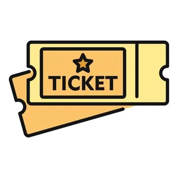 Admission ticket for entertainment event or show with star Stock Illustration
