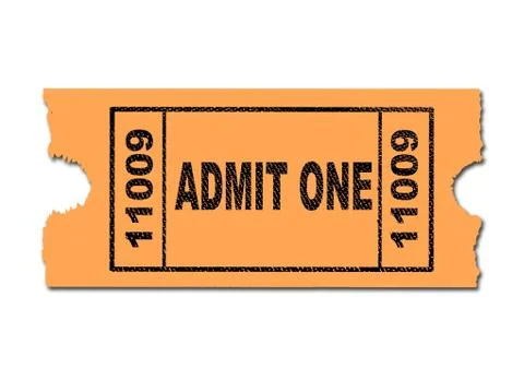 Admit One Stock Illustration