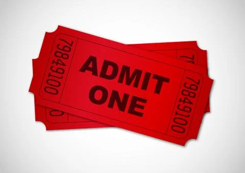 Admit one Stock Illustration