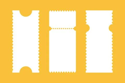 Admit one tickets. Ticket pattern for cinema, circus, theater, festival, casino Stock Illustration