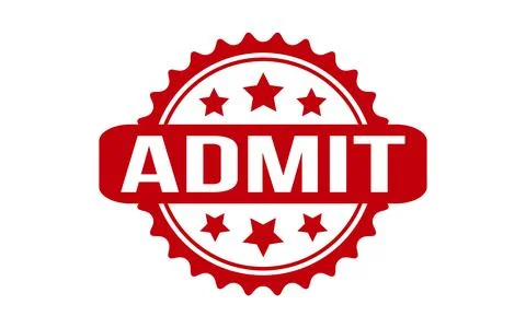 Admit Rubber Stamp Seal Vector Stock Illustration