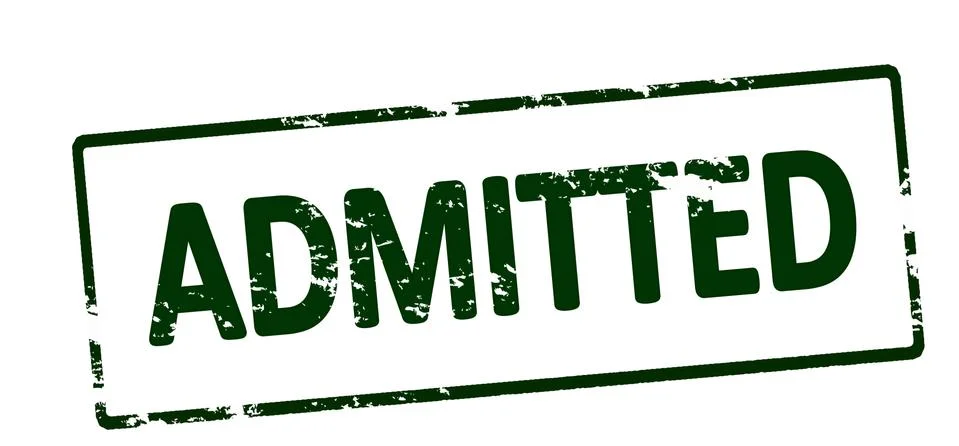 Admitted Stock Illustration