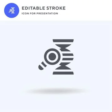 Adn icon vector, filled flat sign, solid pictogram isolated on white, logo 스톡 일러스트