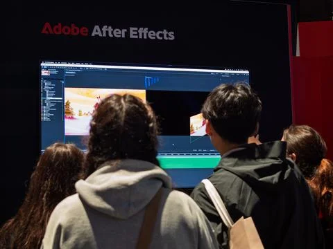 Adobe After Effects Workshop at Creative Expo Stock Photos