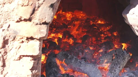 Adobe Brick Oven Inside Dolly 스톡 동영상 33374436