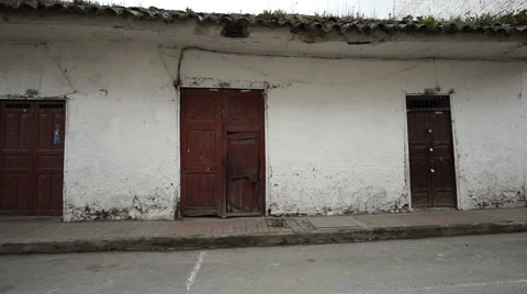 Adobe Building Dilapidated State Stock Footage 50953836