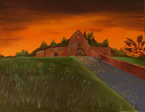 Adobe Church Stock Illustration