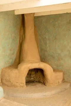 Adobe Fireplace Stock Photos