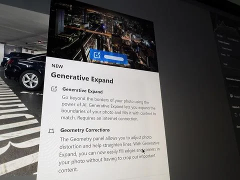 Adobe Generative Expand Feature Stockfoto's