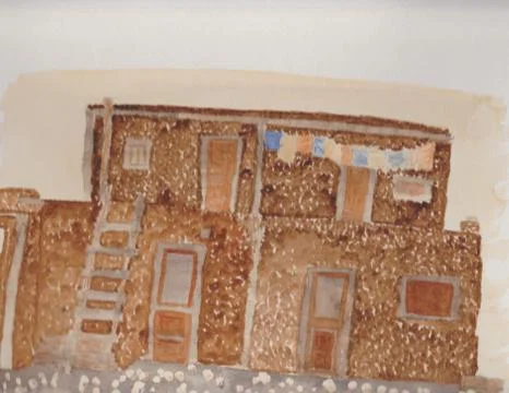 Adobe House Stock Illustration