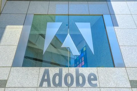 Adobe logo isolated Stock Photos