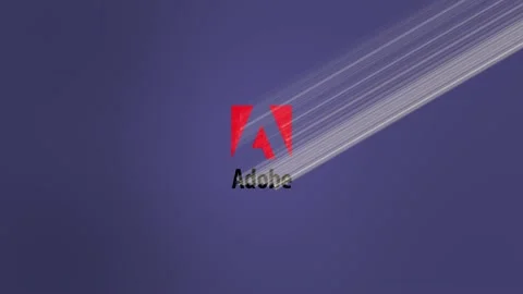 Adobe Logo Light Reveal Stock Footage 157698555