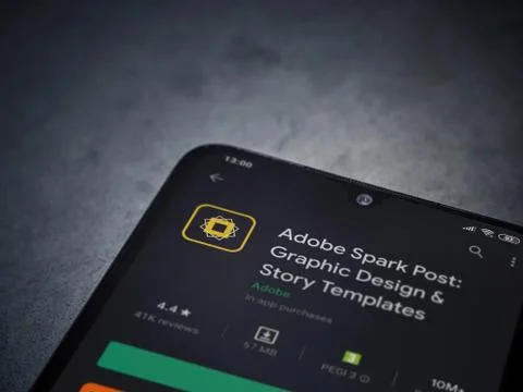 Adobe Spark Post - Graphic Design and Story Templates app play store page on  Stock Photos