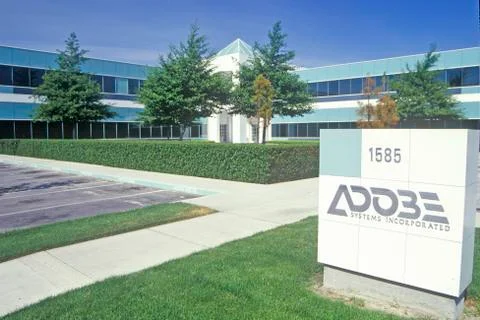 Adobe Systems corporate headquarters, computer software manufacturer in Silicon Foto stock