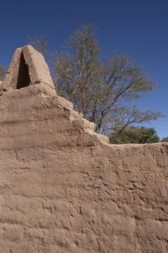 Adobe wall Foto stock