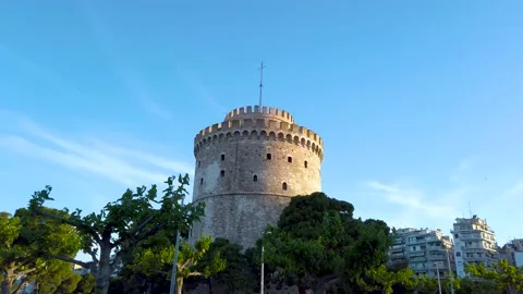 Adobe-White Tower1 Stock Footage 130609017