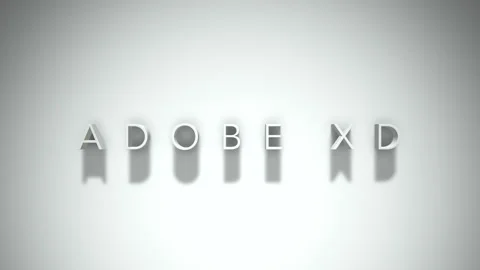 Adobe xd 3D title animation with shadows on a white background Vídeos de archivo 296914965