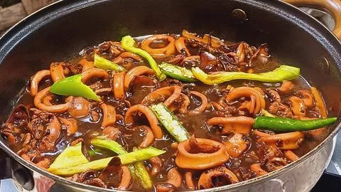 Adobong Pusit Stock Photos