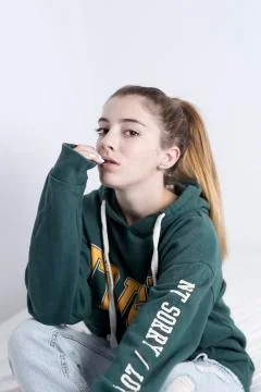 Adoldescente of 15 years posing Stock Photos