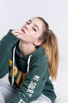 Adoldescente of 15 years posing Stock Photos