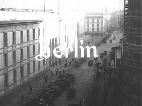 Adolf Hitler plans the conquest of Britain in Berlin, Germany, and an animation Stock Footage 79453734