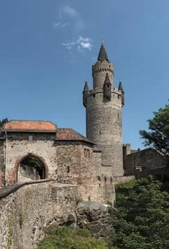 The Adolf tower at Friedberg castle, Hesse, Germany 2 Stock Photos